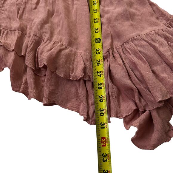 Free People Pink Rose Adella Mini Slip Dress Women's Size Large | 41-45-3 - Picture 7 of 8